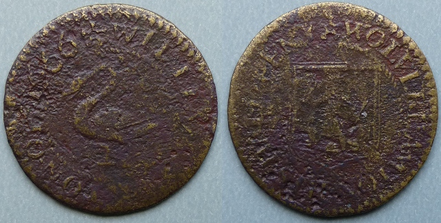 Wolverhampton, William Burton 1666 halfpenny Wolverhampton, William Burton 1666 halfpenny